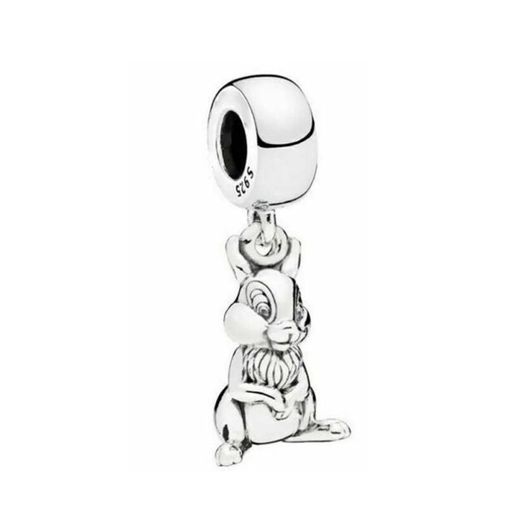 New 925 Silver Miniso  Mouse Castle Hat Princess Pendant For Bracelet DIY Exquisite Jewelry