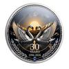 30 Years Anniversary Commemorative Coin Featuring Two Swans Design Limited Edition Collectible Silver Coin French Luxury Pure Spirit