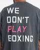 BOXRAW We Dont Play Boxing Oversized T-Shirt - Men'S M Bxrw-U-Wdpbt [Grey/Pink] (D Type)