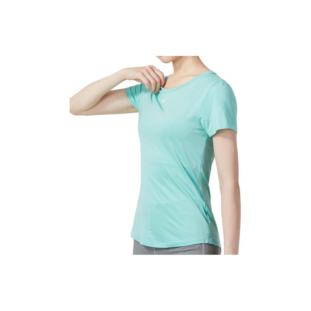 New Nike Set In Sleeve T Shirt Women's Light Blue DD0627-349