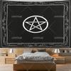 Hippie Pentagram Wiccan Wall Tapestry Moon Celtic Altar Cloth Occult Witchcraft Tapestry Aesthetic Tarot Divination Tapestries