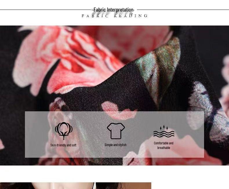 2025 Summer Plus Size Chiffon Cardigan - Women's Printed Long Sleeve Sun Protection Jacket for Middle-aged Moms