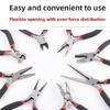 Jewelry pliers black and red 8-piece set pointed nose pliers 4.5-inch DIY handmade pliers multifunctional diagonal pliers mini p