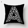 Black White Geometric Pillow Cover, Modern Party Decoration Cushion Case For Theme Events, Home Celebration Decor