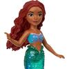 Mattel Disney Little Mermaid Mini Doll Set 7 Pieces Glitter Tail Movable Dress-Up Dolls Ages 3+