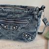 Denim Tasche Damen Schulter Umhängetasche Handytasche