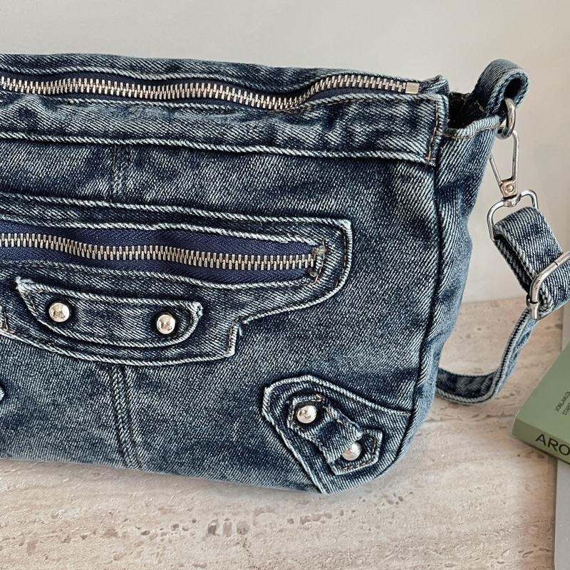 Denim Tasche Damen Schulter Umhängetasche Handytasche