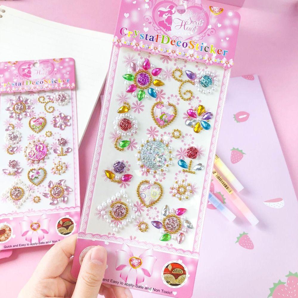 DIY Handy DIY Acryl Edelstein Aufkleber Kristall Strass Aufkleber Make-Up Gesicht Aufkleber