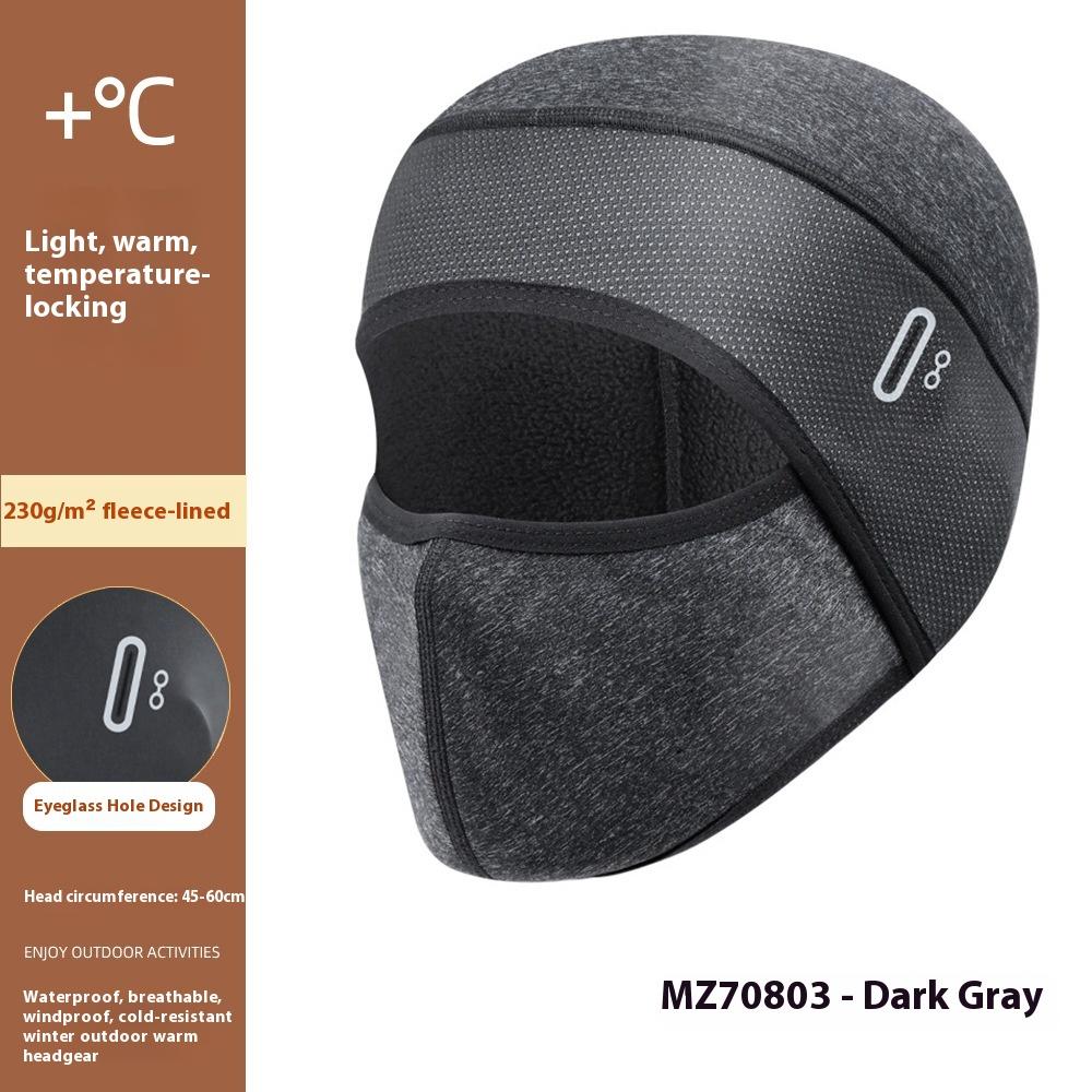 

Winter Warm Windproof Riding Mask Hat One-piece Fleece Motorcycle Cold Protection Men s and Women s Face Ski Hood average size