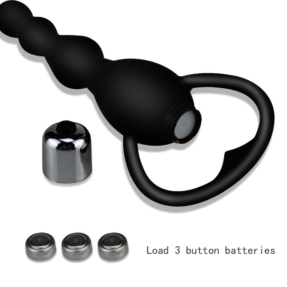 Anal Vibrator Sex Toy for Women Anal Beads Vibrators Gay Prostate Massage Smooth Butt Soft Silicone Plugs Dildo Couple Sex Goods