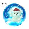 Clear Ball Sensory Toys Christmas Stress Toy, Anxiety Relief with Santa Reindeer Holiday Party Favors Tree Snowflake Figure, Soft Squeeze Fidget Toy