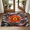 Manchester United Design Kristall Samt Teppich Weiche Dekorative Matte für Schlafzimmer Eingang