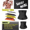 Män Midjeträning Trimmer Korsett för viktminskning Magekontroll Kroppsformare Kompression Shapewear Svettbälte Bantning Fajas