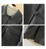 Women's Mid-Length Double-Sided Wool Coat, Petite & Plus Size, Autumn/Winter 2024 Collection