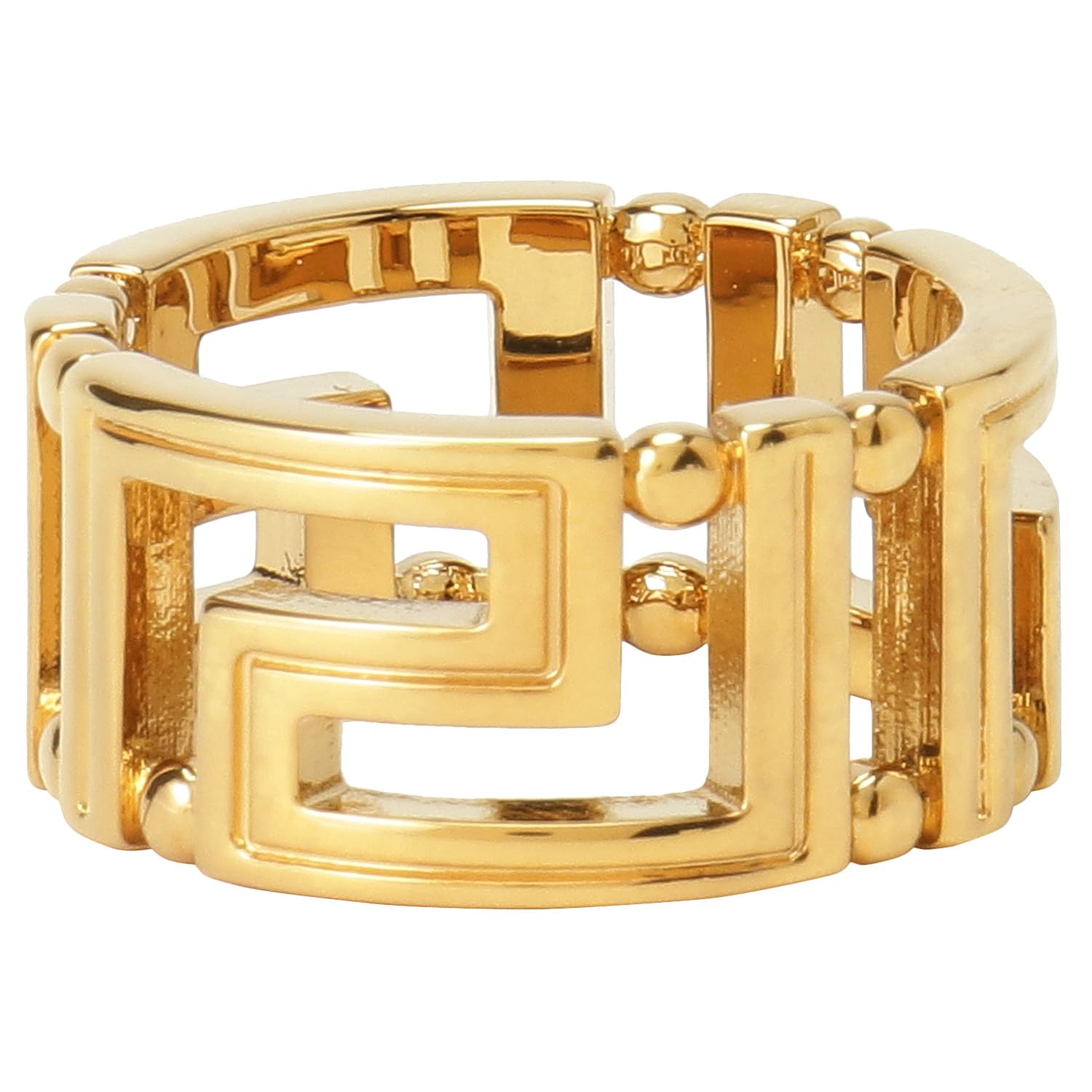

Versace Greca Motif Ring Japanese Size 8 Gold GRECA DG57594 DJMT 3J000 9 No. [Item] золотий