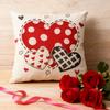 Valentine's Day Pillowcase With Letter And Heart Design, Headboard Pillow, Festive Decoration Pillowcase