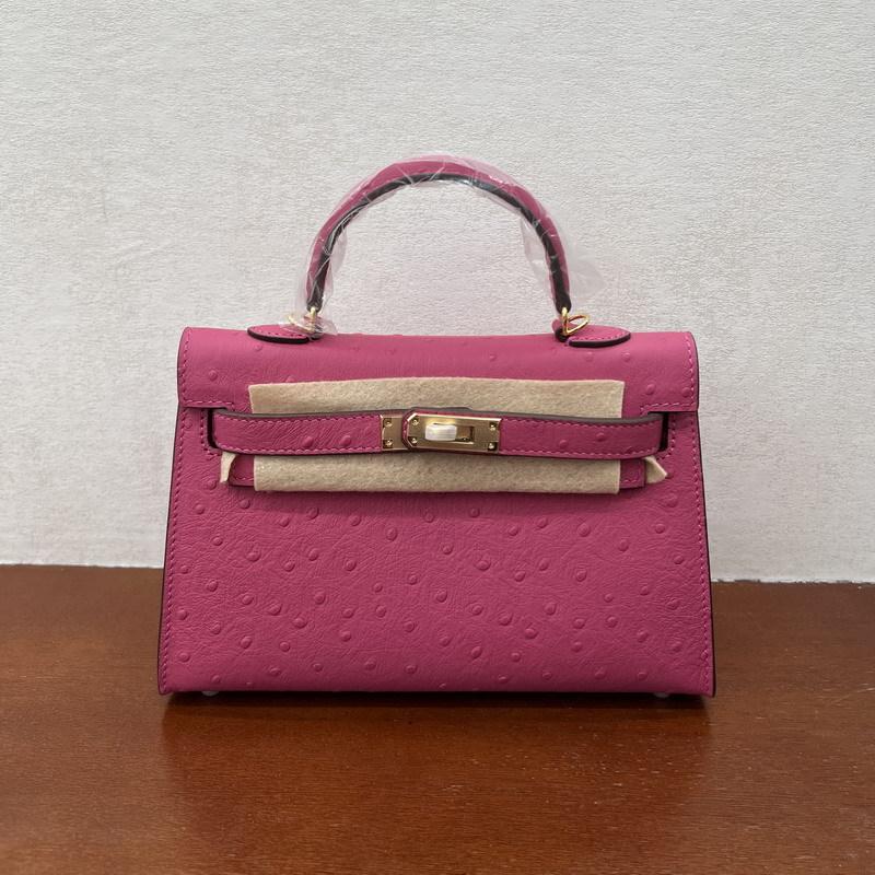 2026 Neue Leder-Damenhandtasche erste Schicht Straußenmuster Rindsleder erste und zweite Generation tragbar Einzel schulter schräg über tragbar Damenhandtasche