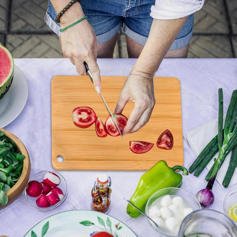 Kitchen bamboo cutting board large rectangular cutting board thickened solid wood cutting board fruit Veggies Serving Boards