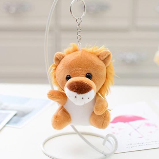 Animal Keychain Jungle Animal Monkey Tiger Lion Giraffe Elephant Leopard Doll