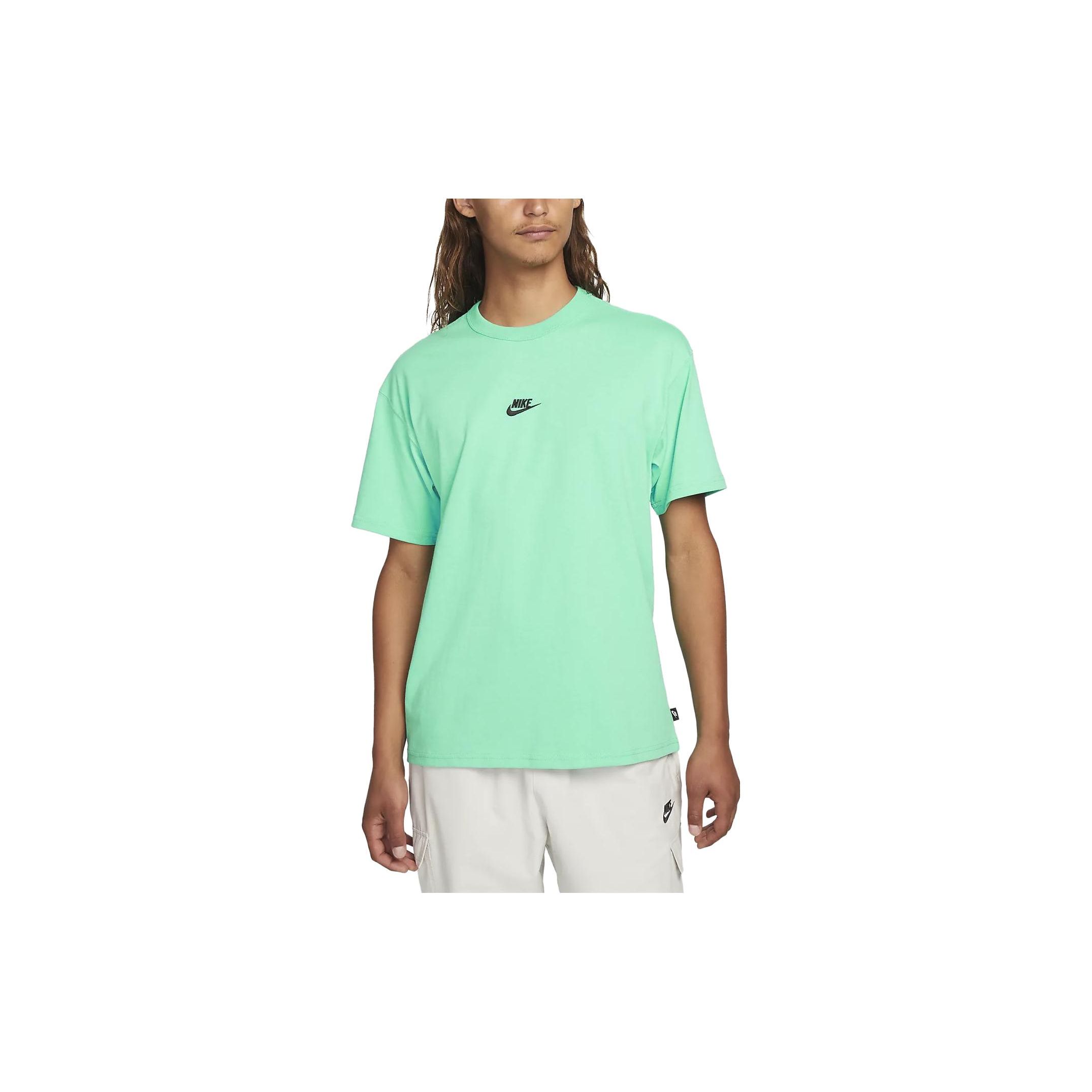 

Nike Solid Color Logo Embroidery Drop-Shoulder Short Sleeve T-Shirt Men Tops Green DO7392-369