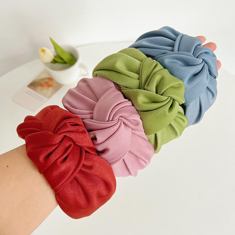 Bohemian Ethnic Big Knot Satin Hairbands Headbands Ornament Accessories Hair Accessories