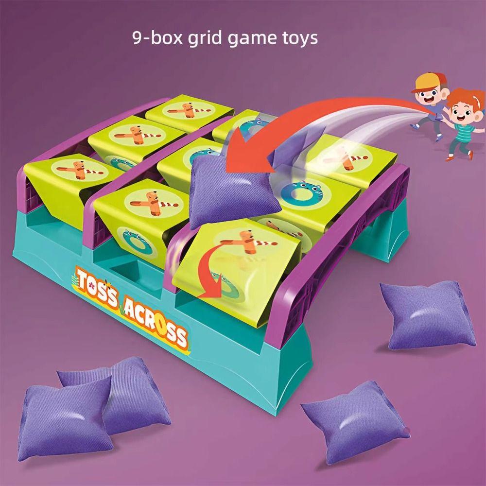 Flip Tic Tac Toe Throwing Game Plastic Tictactoe Tossing Game  Kids Children