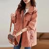 Große Größen Damen Frühling Mittellange Windjacke im Westernstil Damen Frühlings- und Herbstmodelle