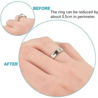 Invisible Ring Size Adjuster 19 Pieces Transparent Snug Ring Universal Tightener Comfortable Clear Guard Space Reducer for Gym