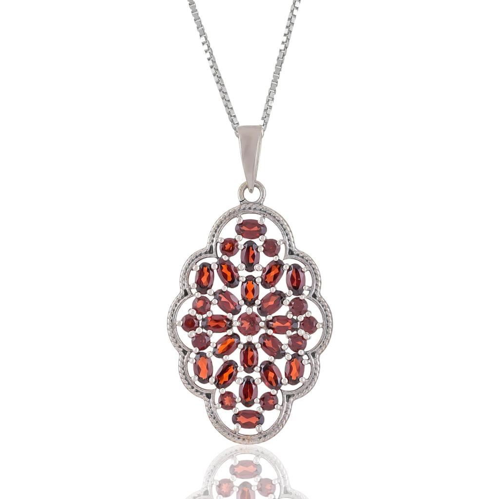 Red Garnet Gemstone Pendant for Her 925 Sterling Silver Zivori Jewelry