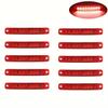 10pcs White/Red/Blue/Yellow/Green 9 LED Side Marker Indicators Clearance Lights Tail Rear Turn Bus Boat Truck Bus 12v DC