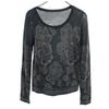 Made In Japan Floral Long Sleeve T-shirt 2 Black Ron T Women Used