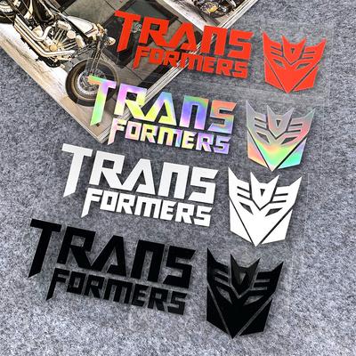 Transformers Çıkartması Araba Stili Yansıtıcı Etiket Autobot Oto Rozeti Amblem Cep Telefonu Dizüstü Bilgisayar Dekorasyonu