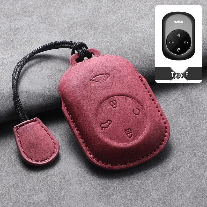 

Chery Fengyun A9L Full-Coverage Goat Leather Key Case with Protective Buckle