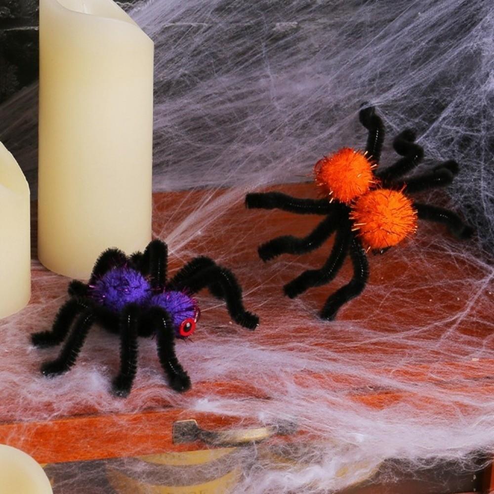 Cute Spider Shape Halloween Spider Hair Clips Halloween Theme Masquerade Furry Spider Hair Clips Fun Hair Clips Costume Events