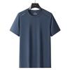 Sports Casual Fashion Ice Silk Short-sleeved Men's Round Neck Quick-drying Elastic