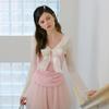 CEST MOIDEW Cest_Ribbon Shirring Long Sleeve Top