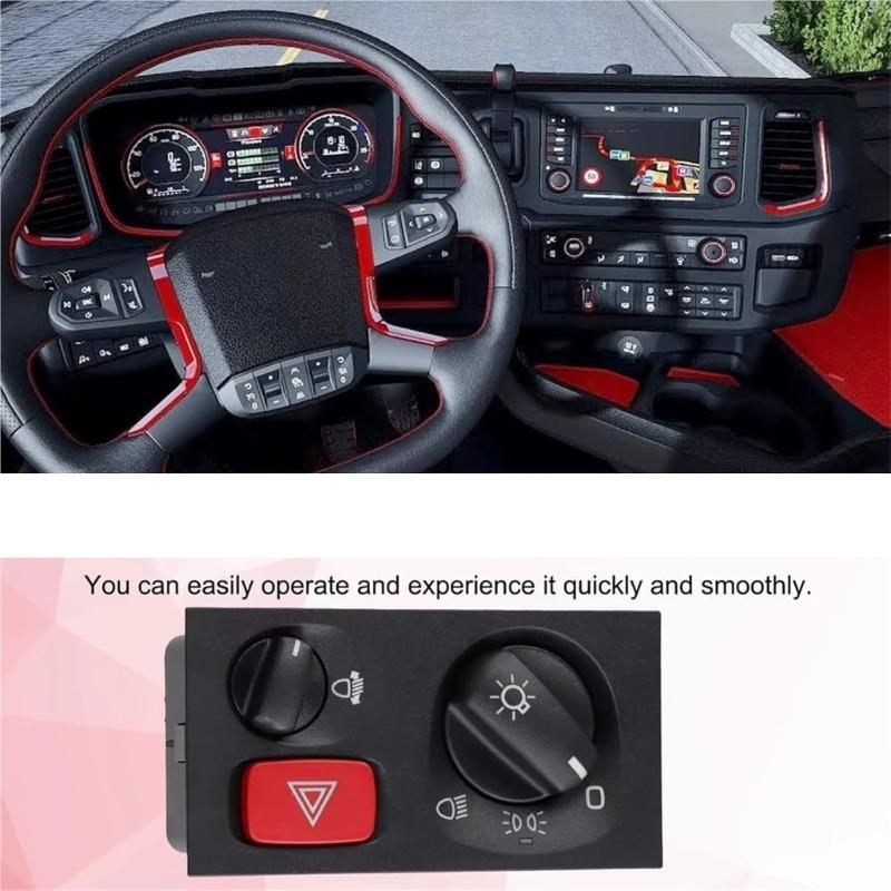 Plastic Dashboard Switches Panel for Trucks Headlight Control 1540672 1900316 2252075 2001451 1680730 1801707 2008142