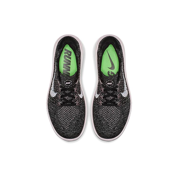 New Nike Free Rn Flyknit 2018 Black Pink Foam Women's 942839-007