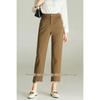 Women's High-Waisted Slim-Fit Cigarette Pants