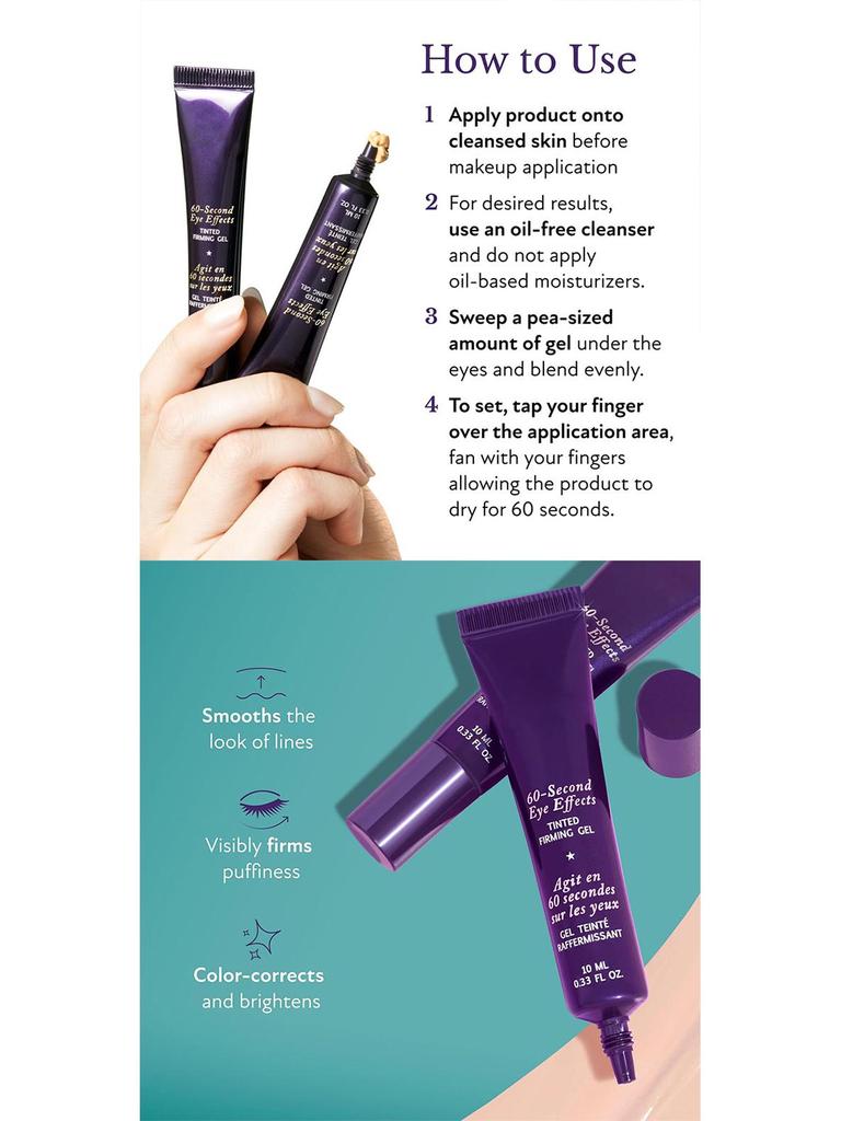 60-Sekunden Augencreme: Schnelle Anti-Aging-Wirkung, reduziert Linien & Tränensäcke