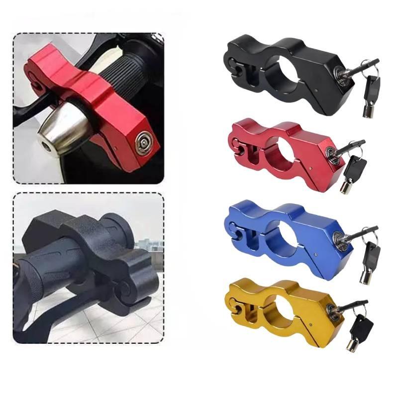 Handlebar Motorcycle Motorbike Throttle Grip Lock Anti Theft Brake Lock Level