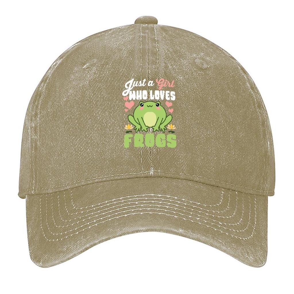2026 2026 Just A Girl Who Loves Kawaii Frogs Baseball Cap Hat Men |-F-| Thermal Visor Summer Hat Women's Men's