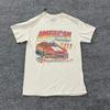 Natives of the Weekend T-Shirt Herren Größe M Creme American Thunder Racing Grafik