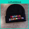 Knitted Winter Knitted Hat With Embroidered Letters For Men Women Casual Style