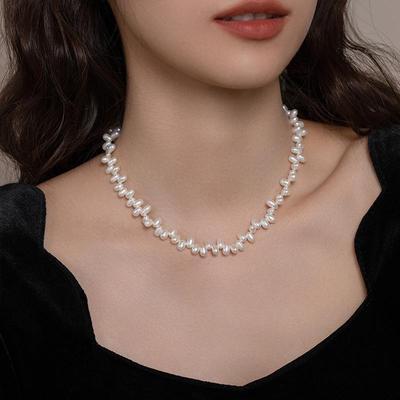 2025 Elegant Freshwater Pearl Choker Necklace for Women – Stylish Light Luxury Niche Accessories