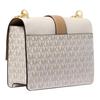 Michael Kors Mk Greenwich Logo Print Leder Schulter Crossbody Tasche Kleine Damen Taschen Vanille-Weiß 35S5GGRC1B-VANILLA-ACRN