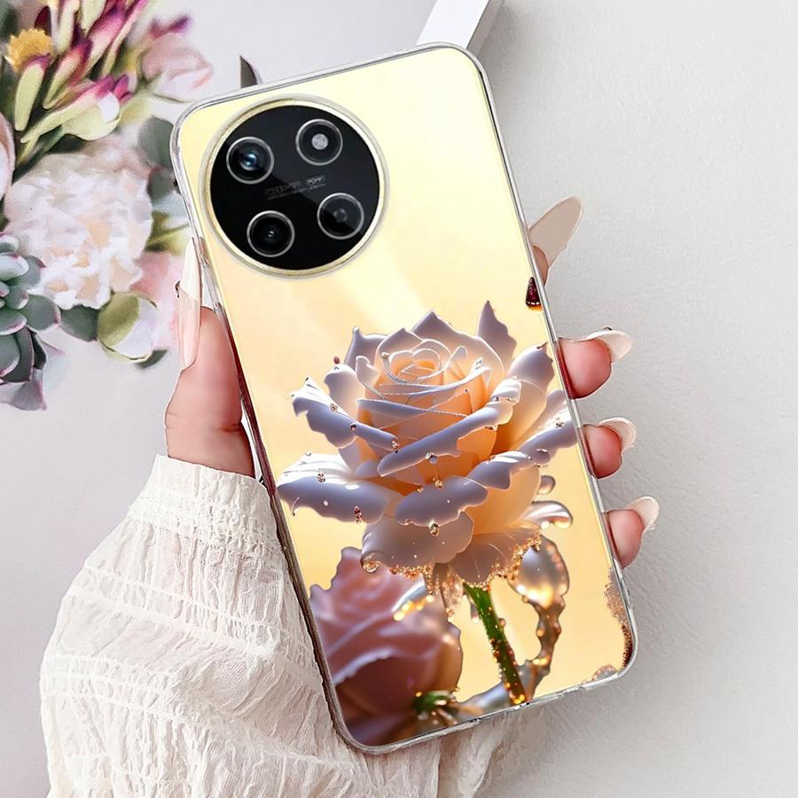 For Realme 11 4G Case Lovely Cartoon Painted Silicone Soft TPU Capa Fundas for Realme11 4G Funda Phone Coque 6.4''