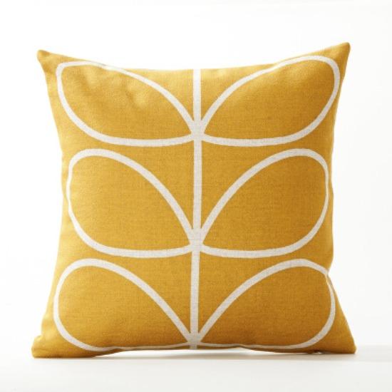 

Nordic Geometric Throw Pillow Cover Floral Print Linen Home Pillow Cushion Cover 45X45cm [Pillowcase only]