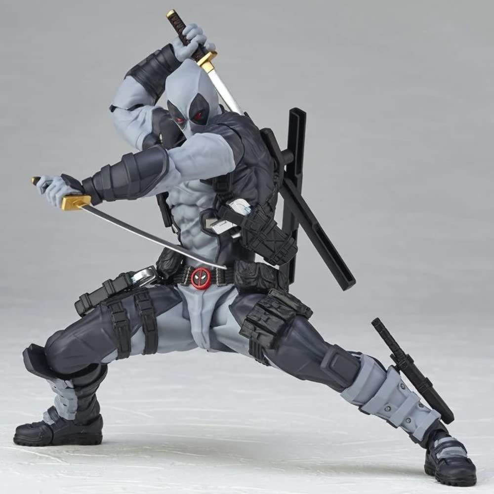 Kaiyodo figure complex AMAZING YAMAGUCHI Deadpool color Deadpool color version 170mm painted action figure Revoltech ver.2.0 X-FORCE ver. ver.2.0