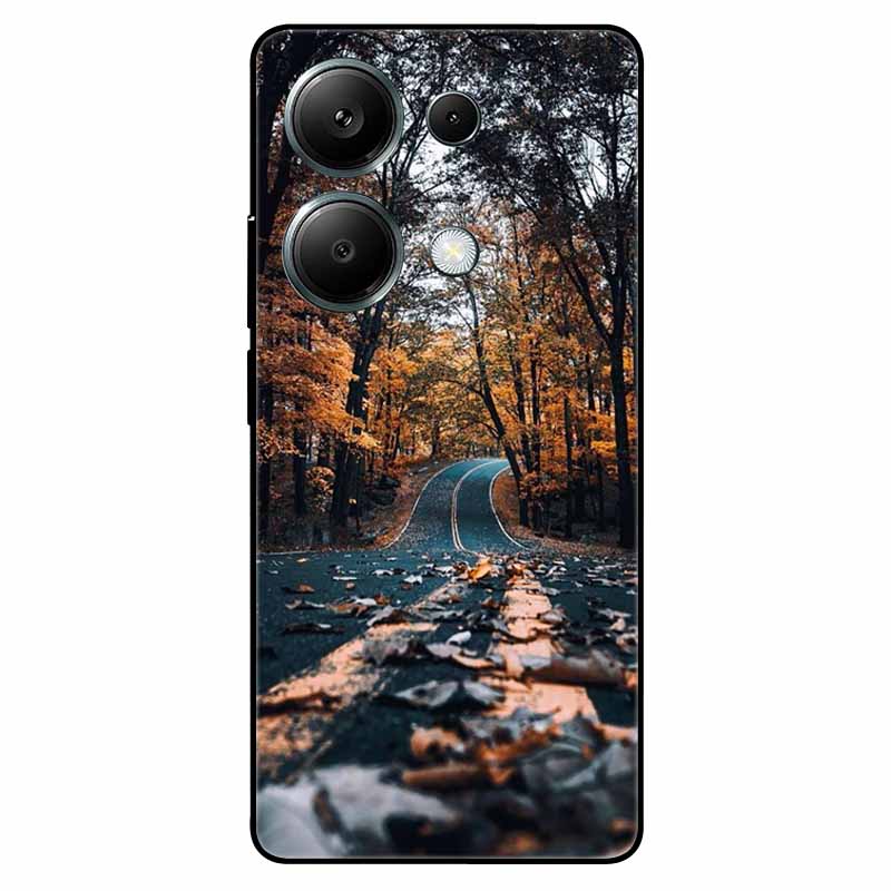 For Redmi Note 13 Pro 4G Case Global Silicon Fashion Space Wolf TPU Painted Coque Funda for Xiaomi Redmi Note 13Pro 4G Cover